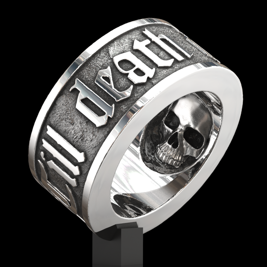 Till Death Do Us Part skull ring