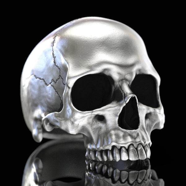 New Style Half Anatomical Skull Ring