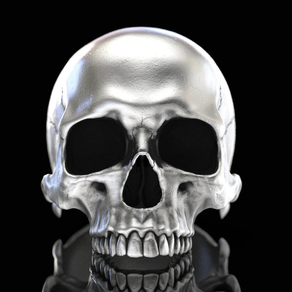 New Style Half Anatomical Skull Ring