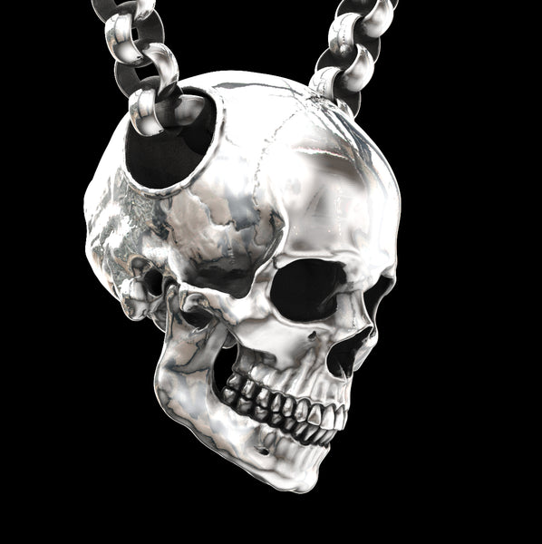 Large Full Anatomical Skull Pendant