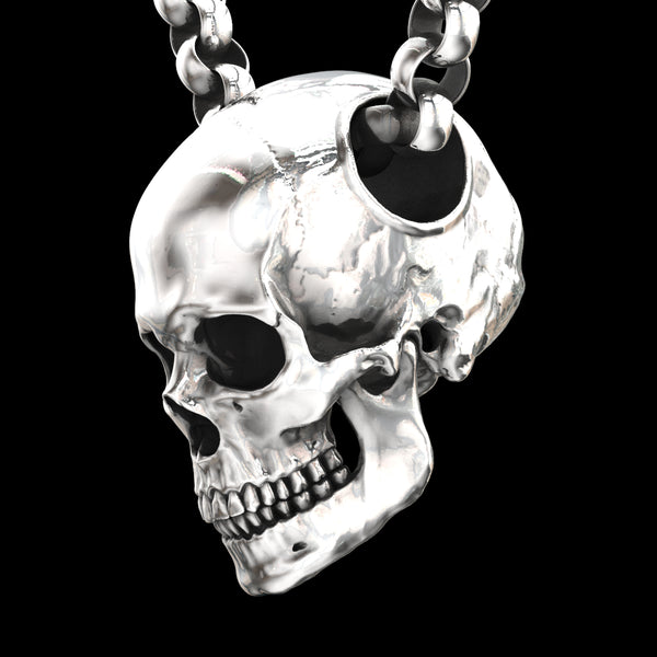 Large Full Anatomical Skull Pendant
