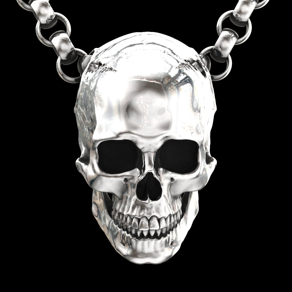 Big skull store necklace