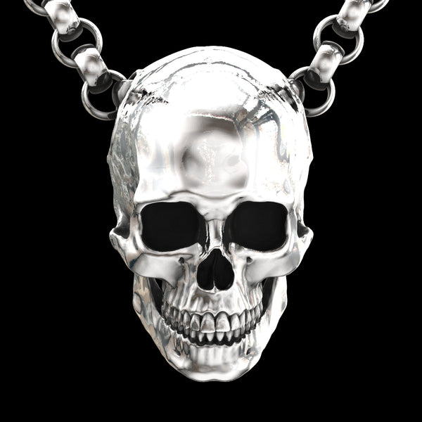 Large Full Anatomical Skull Pendant