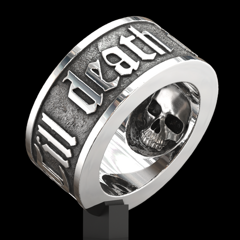 Till Death Do Us Part skull ring