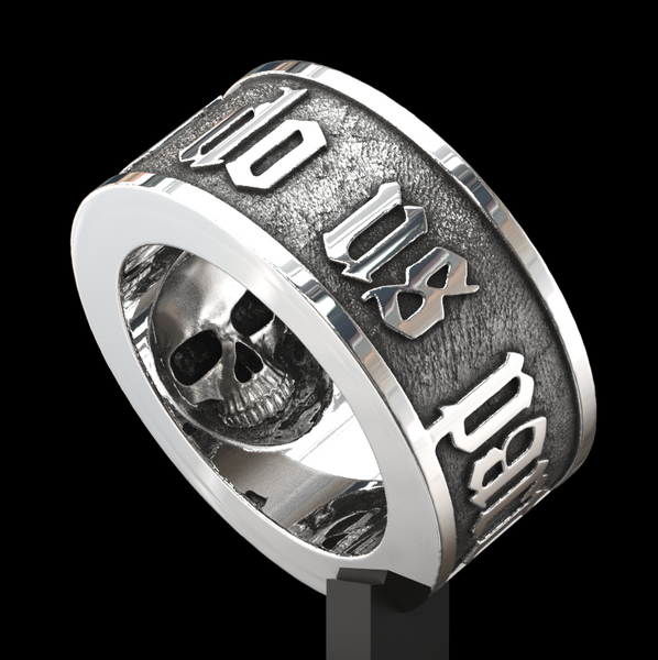 Till Death Do Us Part skull ring