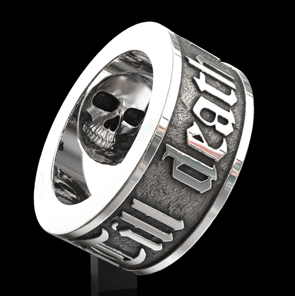 Till Death Do Us Part skull ring