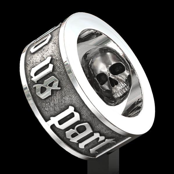Till Death Do Us Part skull ring