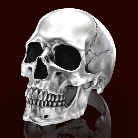 New Anatomical full skull ring