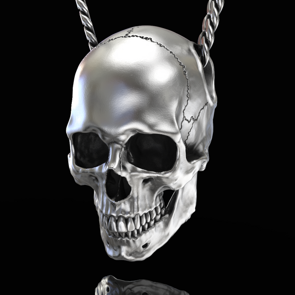 Full Anatomical Skull Pendant