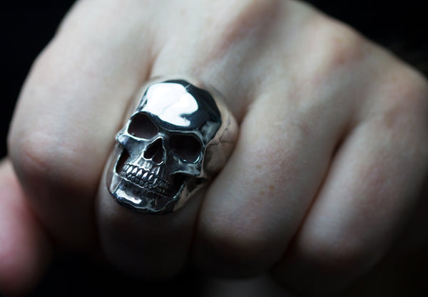 Evil sterling silver skull rings.