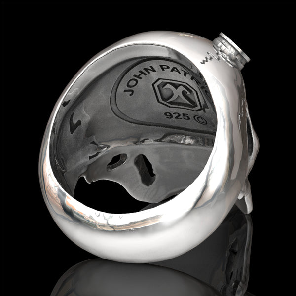 Bullet to the head skull ring